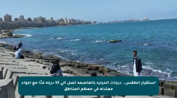 استقرار الطقس.. درجات الحرارة بالعاصمة تصل إلى 35 درجة غدًا مع أجواء معتدلة في معظم المناطق